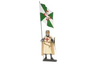 Lineol Duscha Ritter Kreuzritter mit Banner Crusader