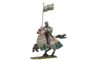 Lineol/Duscha Ritter zu Pferd mit Banner Knight on Horse