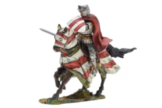 Lineol/Duscha Ritter zu Pferd mit Schwert Knight on Horse