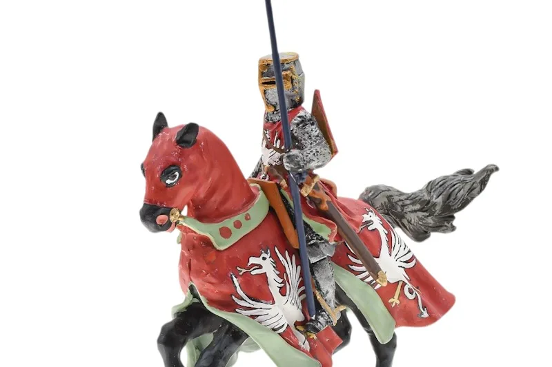 Lineol/Duscha Ritter zu Pferd mit Drachen Banner Knight on Horse 5 Lineol/Duscha Ritter zu Pferd mit Drachen Banner Knight on Horse – Bild 5