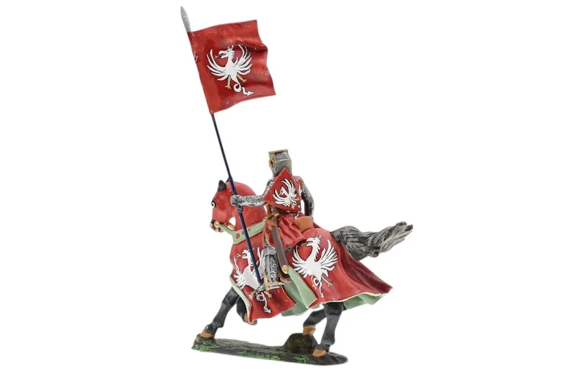 Lineol/Duscha Ritter zu Pferd mit Drachen Banner Knight on Horse 4 Lineol/Duscha Ritter zu Pferd mit Drachen Banner Knight on Horse – Bild 4