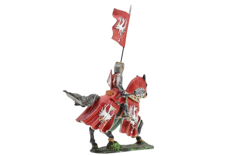 Lineol/Duscha Ritter zu Pferd mit Drachen Banner Knight on Horse 3 Lineol/Duscha Ritter zu Pferd mit Drachen Banner Knight on Horse – Bild 3