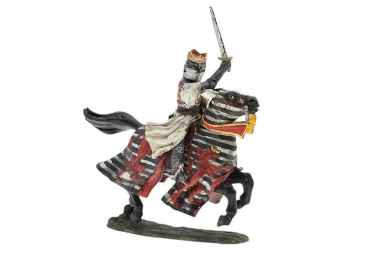 Lineol/Duscha Ritter zu Pferd König Heerführer Knight on Horse 2 Lineol/Duscha Ritter zu Pferd König Heerführer Knight on Horse – Bild 2