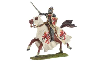 Lineol/Duscha Ritter zu Pferd im Angriff Knight on Horse
