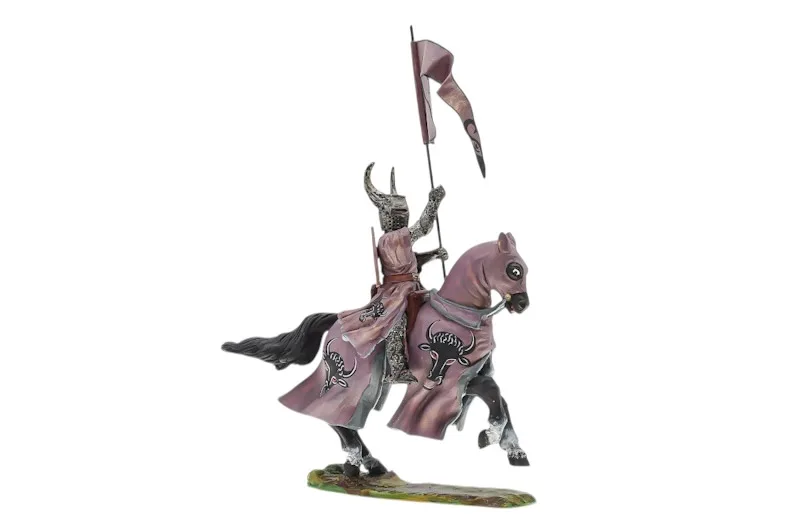 Lineol/Duscha Ritter zu Pferd mit Büffel Banner Knight on Horse 2 Lineol/Duscha Ritter zu Pferd mit Büffel Banner Knight on Horse – Bild 2
