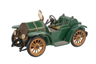 Hier sehen Sie den Oldtimer von der Firma Schuco. Das Auto ist in einem gutem gebrauchtem Zustand. 