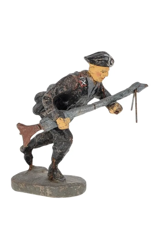 Elastolin Panzer Soldat laufend mit Maschinengewehr 2 Elastolin Panzer Soldat laufend mit Maschinengewehr – Bild 2
