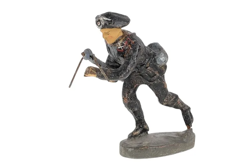 Elastolin Panzer Soldat laufend mit Maschinengewehr 1 Elastolin Panzer Soldat laufend mit Maschinengewehr