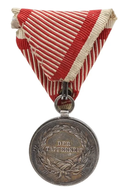 Silberne Tapferkeitsmedaille 2. Klasse Kaiser Franz Josef 3 Silberne Tapferkeitsmedaille 2. Klasse Kaiser Franz Josef – Bild 3
