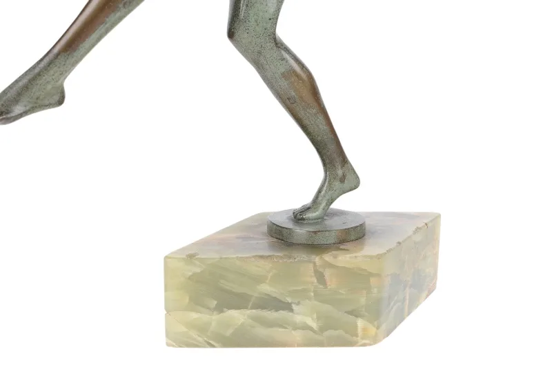 Tanzender Frauenakt in Bronze auf grünem Steinsockel Johann Elischer 11 Tanzender Frauenakt in Bronze auf grünem Steinsockel Johann Elischer – Bild 11