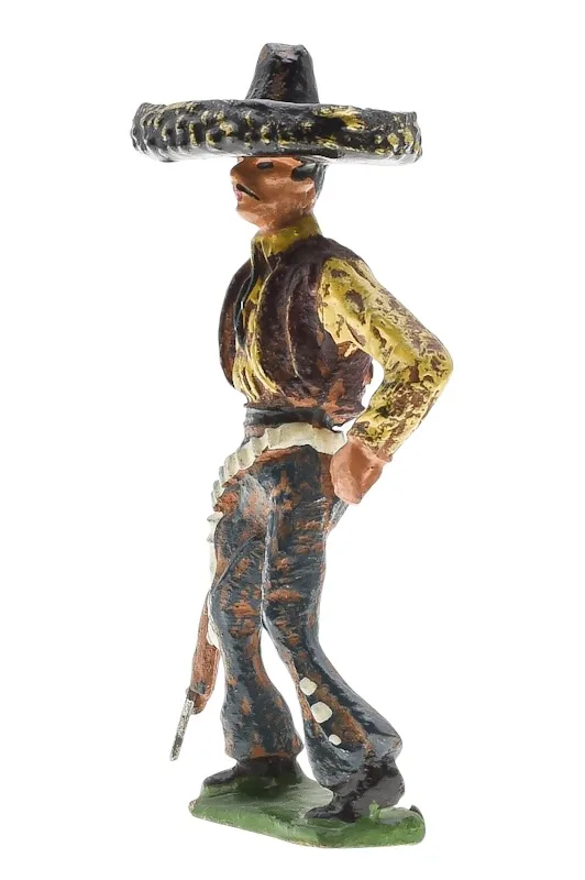 Massefigur Mexikaner stehend mit Gewehr 2 Massefigur Mexikaner stehend mit Gewehr – Bild 2