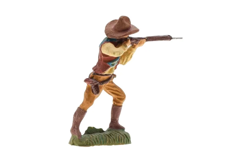Massefigur Cowboy mit Gewehr stehend schiessend 3 Massefigur Cowboy mit Gewehr stehend schiessend – Bild 3