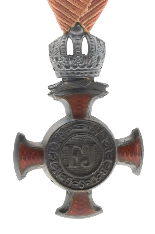 Silbernes Verdienstkreuz mit Krone FJ 1849 2 Silbernes Verdienstkreuz mit Krone FJ 1849 – Bild 2