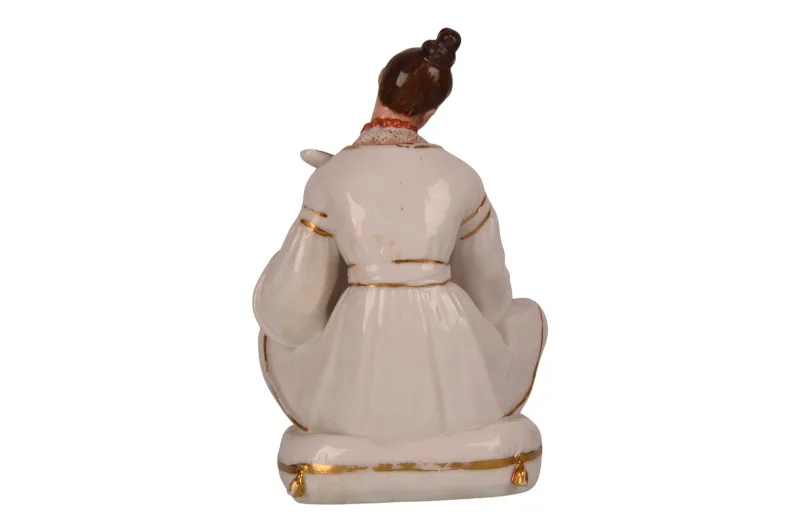 Sitzende Mandoline Spielerin Porzellanfigur von Jacob Petit um 1840 5 Sitzende Mandoline Spielerin Porzellanfigur von Jacob Petit um 1840 – Bild 5