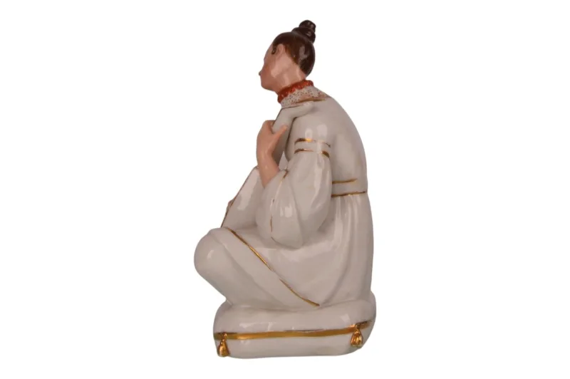 Sitzende Mandoline Spielerin Porzellanfigur von Jacob Petit um 1840 8 Sitzende Mandoline Spielerin Porzellanfigur von Jacob Petit um 1840 – Bild 8
