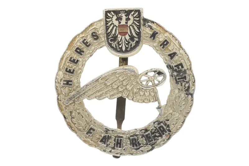 Österreich Bewährungsabzeichen Heeres Kraftfahrer Silber 1 Österreich Bewährungsabzeichen Heeres Kraftfahrer Silber