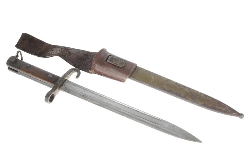Österreich Messerbajonett M1895 hellgrüne Scheide CE WG 3 Österreich Messerbajonett M1895 hellgrüne Scheide CE WG – Bild 3