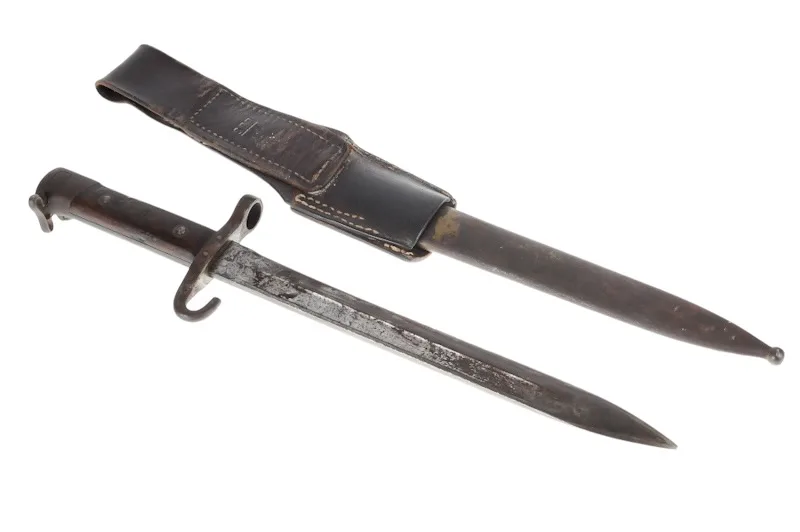 Ungarisches Messerbajonett M1895 hellgrüne Scheide FGGY 4 Ungarisches Messerbajonett M1895 hellgrüne Scheide FGGY – Bild 4