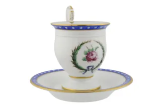 Porzellantasse mit Untertasse Pittoria Richard Ginori Italien