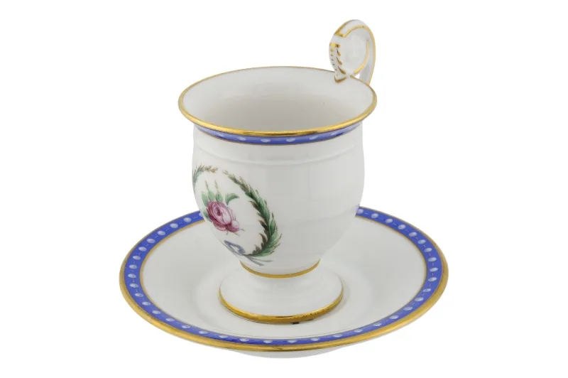Porzellantasse mit Untertasse Pittoria Richard Ginori Italien 5 Porzellantasse mit Untertasse Pittoria Richard Ginori Italien – Bild 5