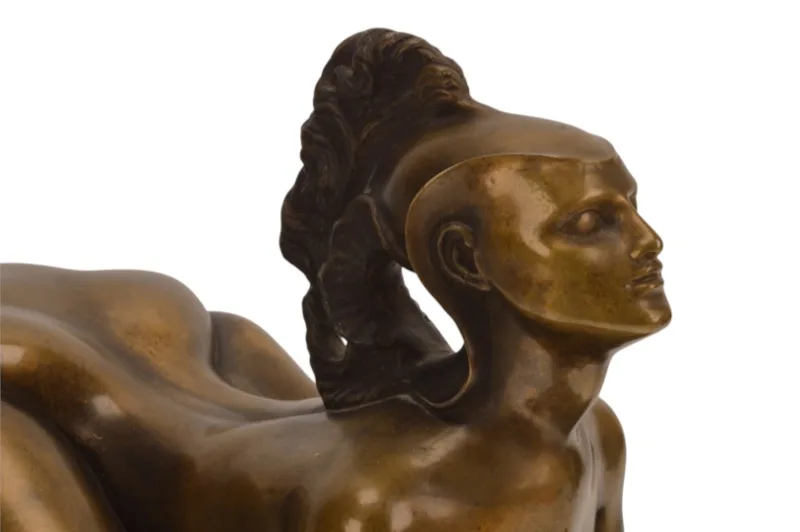 Ernst Fuchs Die Sphinx I Bronzefigur auf Marmorsockel 10 Ernst Fuchs Die Sphinx I Bronzefigur auf Marmorsockel – Bild 10