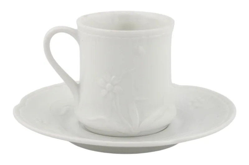 Ginori Porzellan Mokkatasse mit Untertasse aus der Jugendstil Serie IRIS 2 Ginori Porzellan Mokkatasse mit Untertasse aus der Jugendstil Serie IRIS – Bild 2