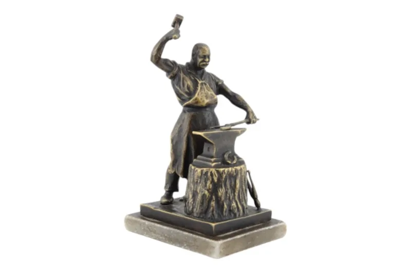 Hufschmied Bronzefigur von Carl Kauba ca. 1900 2 Hufschmied Bronzefigur von Carl Kauba ca. 1900 – Bild 2