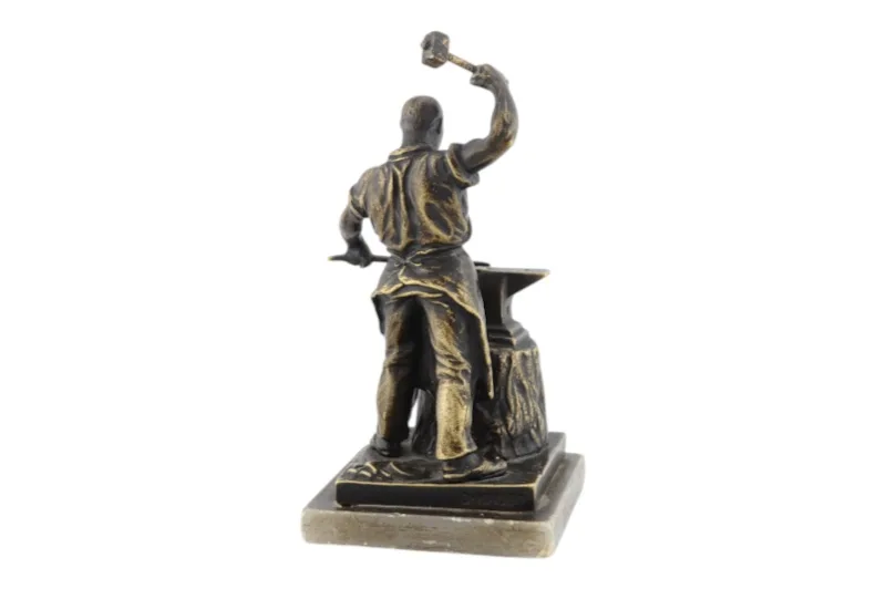 Hufschmied Bronzefigur von Carl Kauba ca. 1900 3 Hufschmied Bronzefigur von Carl Kauba ca. 1900 – Bild 3