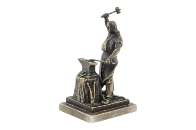 Hufschmied Bronzefigur von Carl Kauba ca. 1900 5 Hufschmied Bronzefigur von Carl Kauba ca. 1900 – Bild 5