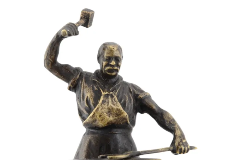 Hufschmied Bronzefigur von Carl Kauba ca. 1900 6 Hufschmied Bronzefigur von Carl Kauba ca. 1900 – Bild 6