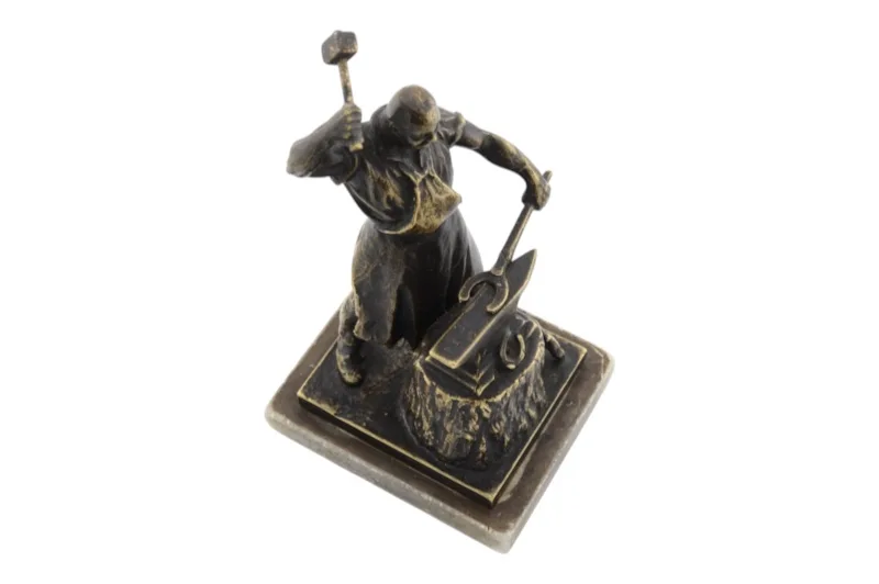 Hufschmied Bronzefigur von Carl Kauba ca. 1900 8 Hufschmied Bronzefigur von Carl Kauba ca. 1900 – Bild 8