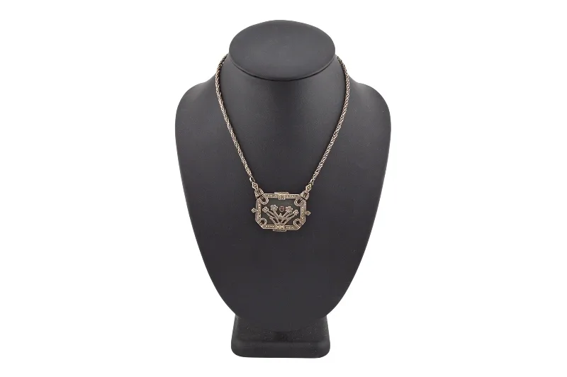 Damen Collier Halskette aus 800er Silber mit Rubin 1 Damen Collier Halskette aus 800er Silber mit Rubin