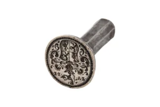 Antiker Siegel/ Petschaft mit eingraviertem Wappen