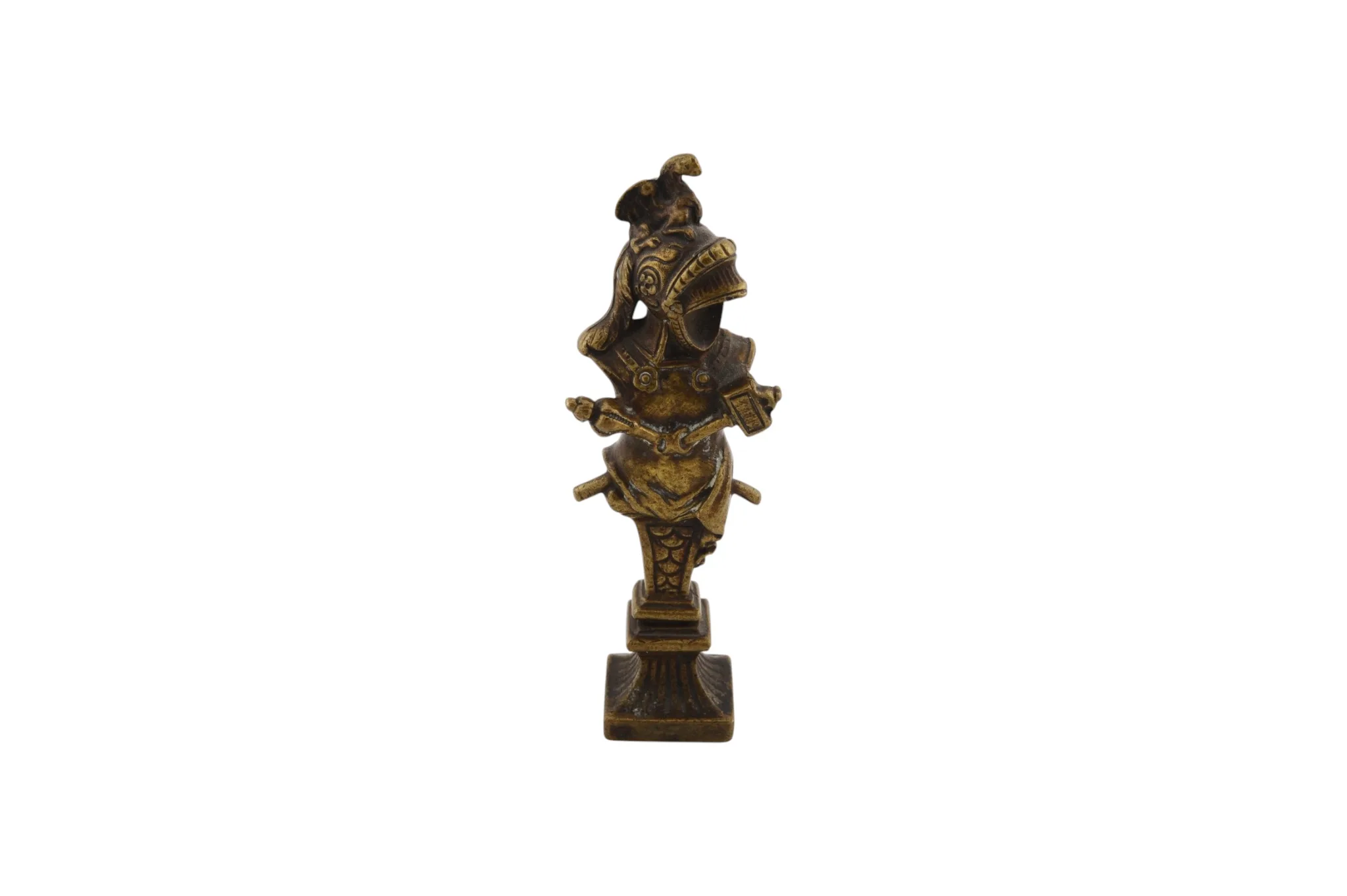 Antiker Siegel/ Petschaft aus Bronze Kriegerfigur 1 Antiker Siegel/ Petschaft aus Bronze Kriegerfigur