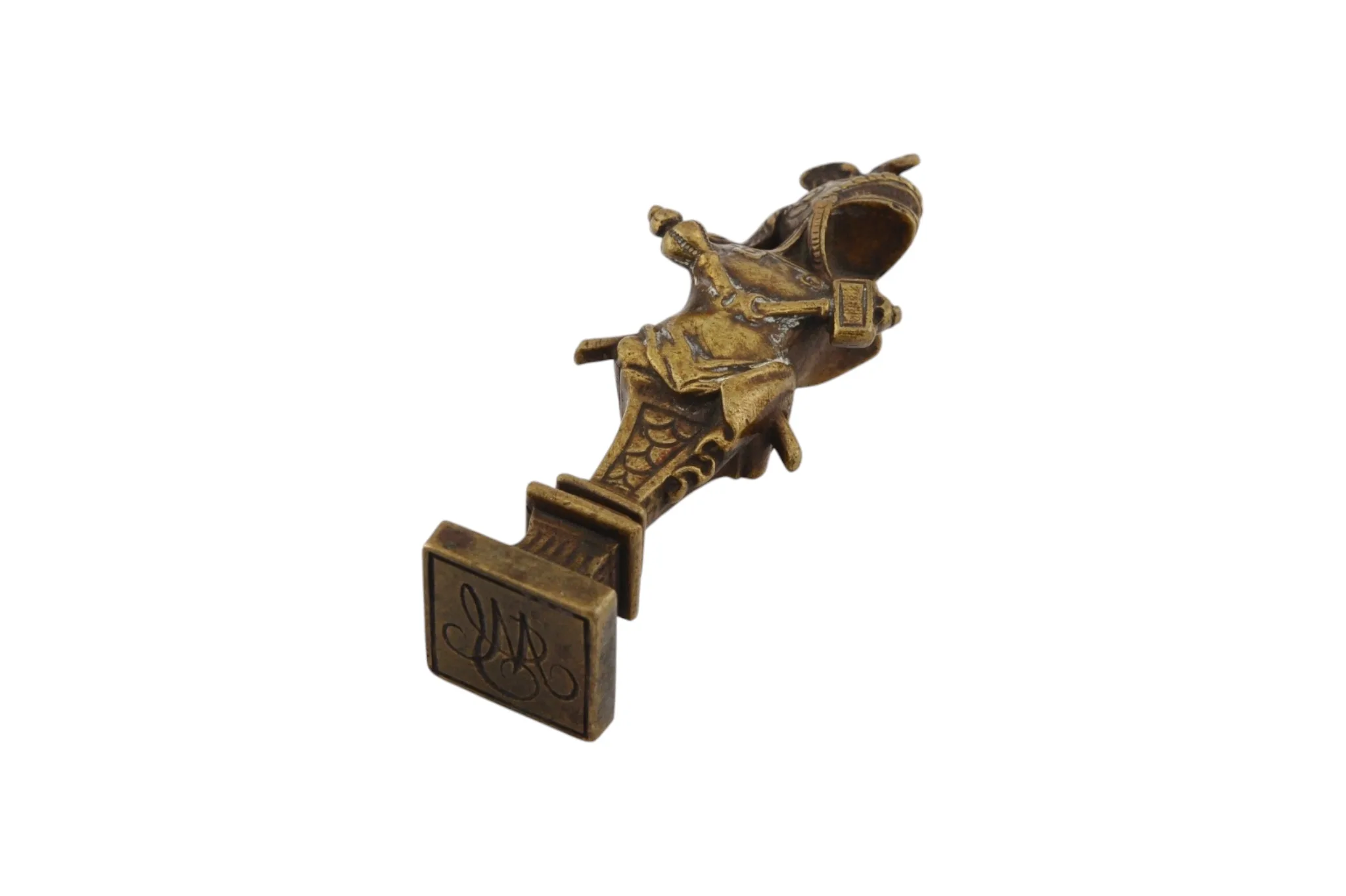 Antiker Siegel/ Petschaft aus Bronze Kriegerfigur 6 Antiker Siegel/ Petschaft aus Bronze Kriegerfigur – Bild 6