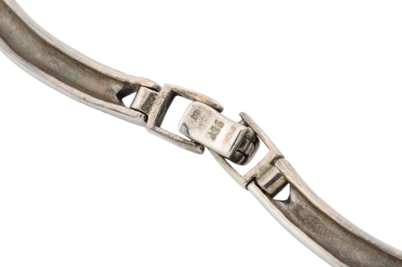 Silber Collier Halskette mit Markasiten 5 Silber Collier Halskette mit Markasiten – Bild 5