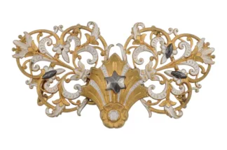 Außergewöhlniche Jugendstil Gürtelschnalle mit Stern