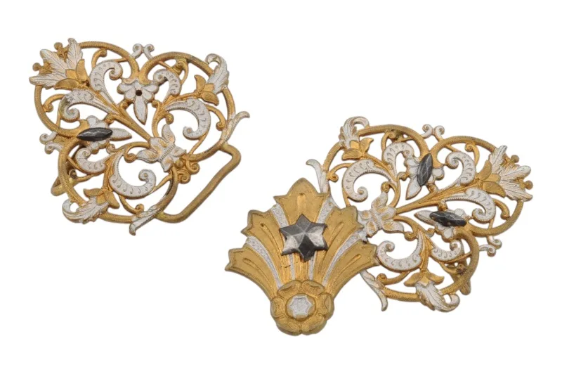 Außergewöhnliche Jugendstil Gürtelschnalle mit Stern 2 Außergewöhnliche Jugendstil Gürtelschnalle mit Stern – Bild 2