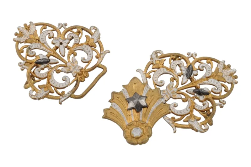 Außergewöhnliche Jugendstil Gürtelschnalle mit Stern 3 Außergewöhnliche Jugendstil Gürtelschnalle mit Stern – Bild 3