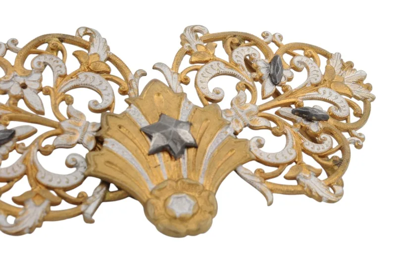 Außergewöhnliche Jugendstil Gürtelschnalle mit Stern 5 Außergewöhnliche Jugendstil Gürtelschnalle mit Stern – Bild 5