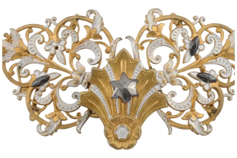 Außergewöhnliche Jugendstil Gürtelschnalle mit Stern 7 Außergewöhnliche Jugendstil Gürtelschnalle mit Stern – Bild 7