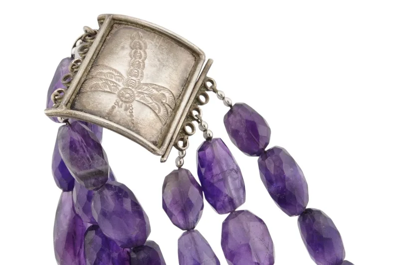 Facettierte Amethyst Kette von Designerin Tanja Curin 3 Facettierte Amethyst Kette von Designerin Tanja Curin – Bild 3