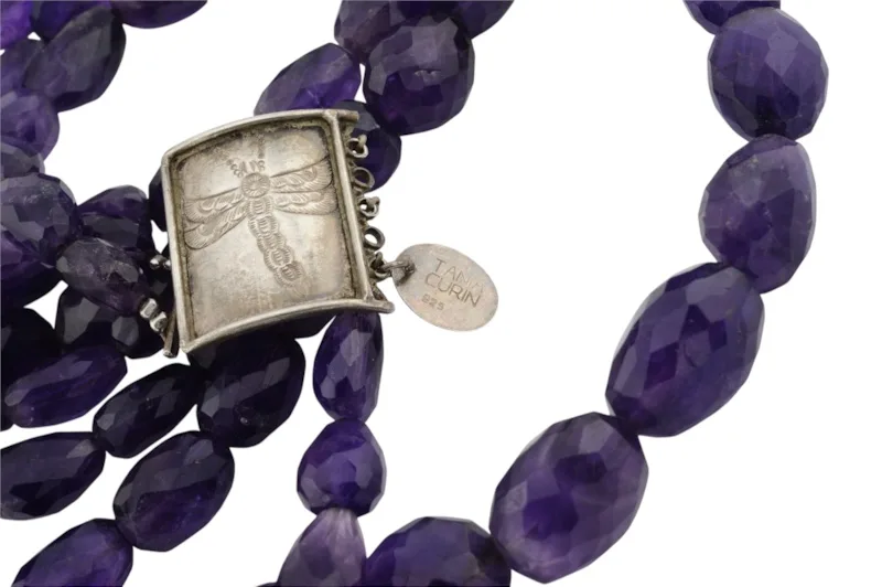 Facettierte Amethyst Kette von Designerin Tanja Curin 7 Facettierte Amethyst Kette von Designerin Tanja Curin – Bild 7