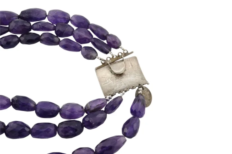 Facettierte Amethyst Kette von Designerin Tanja Curin 8 Facettierte Amethyst Kette von Designerin Tanja Curin – Bild 8
