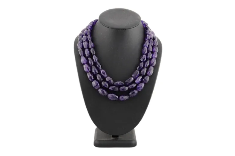 Facettierte Amethyst Kette von Designerin Tanja Curin 4 Facettierte Amethyst Kette von Designerin Tanja Curin – Bild 4