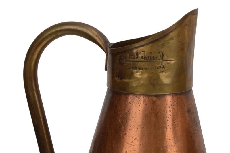 Kupfer Set aus fünf Messbechern und Kanne von Jean Paul Thevenot 5 Kupfer Set aus fünf Messbechern und Kanne von Jean Paul Thevenot – Bild 5