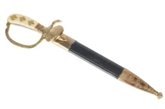 Hirschfänger mit geätzter Klinge Jagddolch Hunting Dagger Eickhorn Solingen
